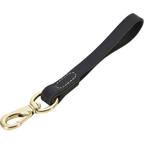 Laisse courte en cuir pour chien 30cm - Laisse courte pour chiens de grande taille, idéale pour l'entraînement et la promenade (largeur : 1,9 cm) (1/5)