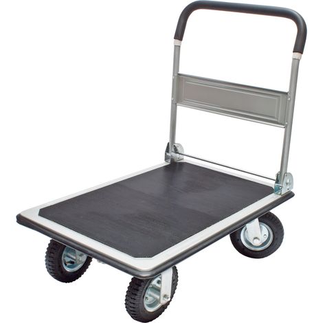 Plattformwagen Transportwagen Handwagen Lastenwagen mit Luftbereifung bis 300kg (1/5)