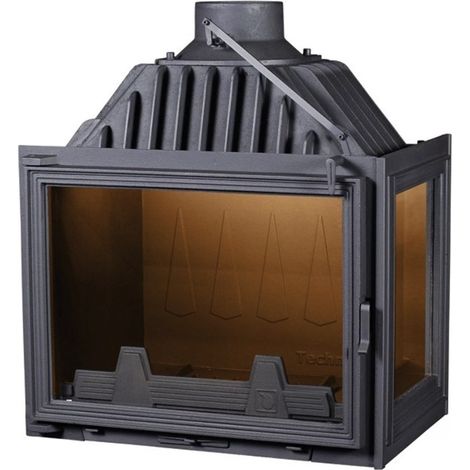 Insert cheminée Charlotte noir 13kW vitre à droite (1/2)