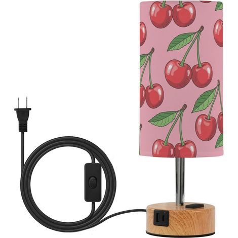 JUNZAN Petite lampe de table chevet avec abat-jour en tissu, 3 (1/5)