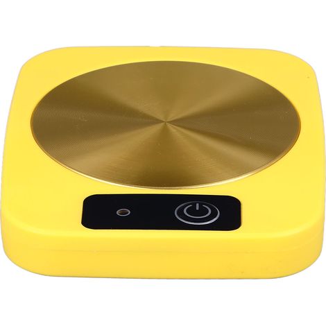 Chauffe-tasse intelligent à température constante, alimenté par USB, portable, pour le bureau, les voyages et la maison (jaune) (1/5)