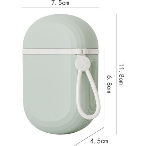 Porte-savon de voyage, porte-savon portable avec couvercle, étanche à l'eau et à l'air, convient pour la salle de bain, la randonnée, les voyages, le camping, vert. (1/5)