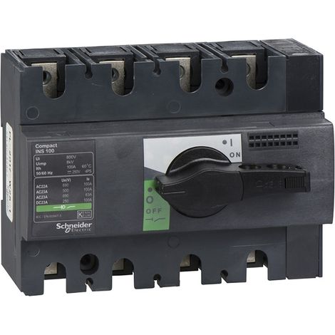 Interrupteursectionneur Interpact INS100 4P 100 A - 28909