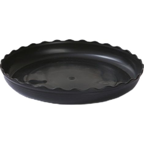 Platillo de plástico PP para plantas con borde profundo – 5 tamaños y 4 colores – diseño de cuenco con drenaje para una higiene óptima y superficie protegida. (1/5)