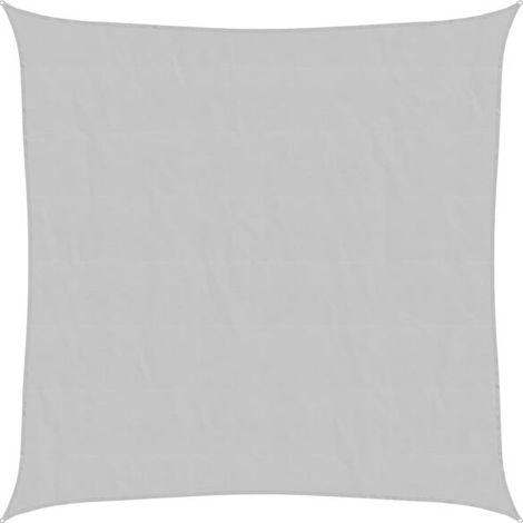 Voile d'ombrage gris clair 2 x 2 mètres, 100 % polyester Oxford (1/5)