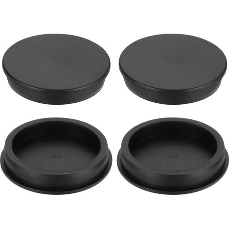 4Pcs Bouchon en Silicone pour Trou 76.3mm, Noir Haute Température Type T Bouchons en Caoutchouc pour Trou 75-76mm, Couvercles Étanches pour Poudrage, Trous De Tuyau (1/5)