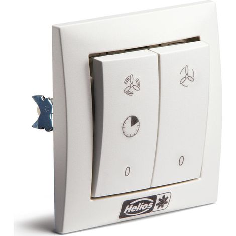 Helios DSEL 2 Drehzahl- und Betriebsschalter, für 55er UP-Dose, Schutzart IP 30, 230V, max. 3A (1/2)