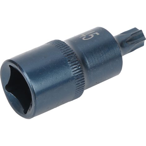 Embout de douille Star antirouille haute précision en acier allié S2 bleui, prise en plastique 1/2X55XT45
