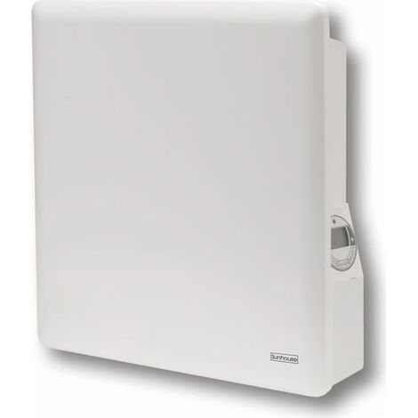Sunhouse SPH Compact Panel Heater 0.5kW White SPH050 - Wall-mounted convection heater