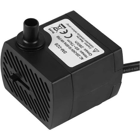 Mini pompe à eau submersible ultra silencieuse pour bassin, aquarium et fontaine (UE 220V-240V) (1/3)