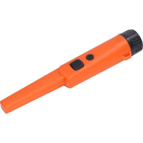 Détecteur de métaux étanche IP66 poche à main baguette pointeur 3 modes détection trésor extérieur intérieur orange avec sac et lanière (1/5)