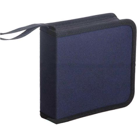 Étui de rangement portable pour CD/DVD, pouvant contenir jusqu'à 40 disques, compact et portable, compatible avec les voitures et les maisons, étui de protection pour disques. (1/5)