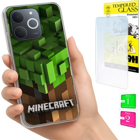 Funda para Realme Note 70T con cubierta trasera y cristal 9H. (1/5)