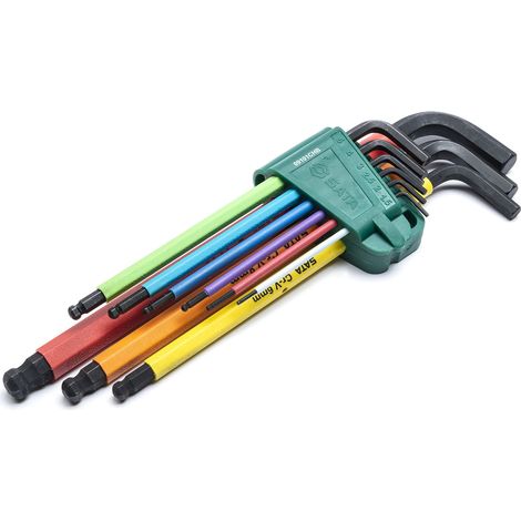 Ergonomische farbige Inbus-Schlüssel 1,5-10 mm