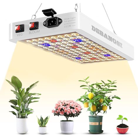 Lampe de culture LED à spectre complet 41W avec double interrupteur Veg/Bloom, lampe de culture LED à double puce 4566LM avec UV IR, Pour serres et plantes d'intérieur, légumes et fleurs (1/5)