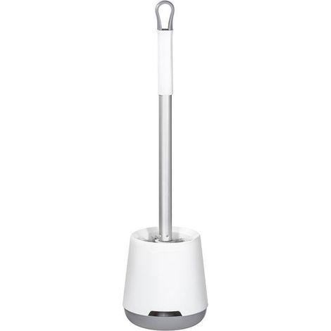 Brosses et supports de toilette en silicone, nettoyant en profondeur, ensemble brosse de toilette avec support à séchage rapide (1/5)