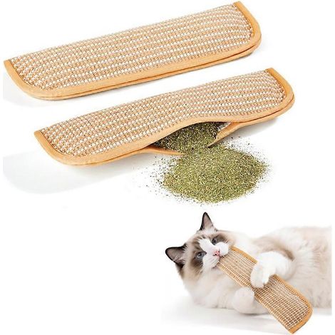 Katzenminze-Kissenspielzeug für Katzen – Interaktives Beißspielzeug mit Katzenminze, Stressabbau-Spielzeug für Wohnungskätzchen