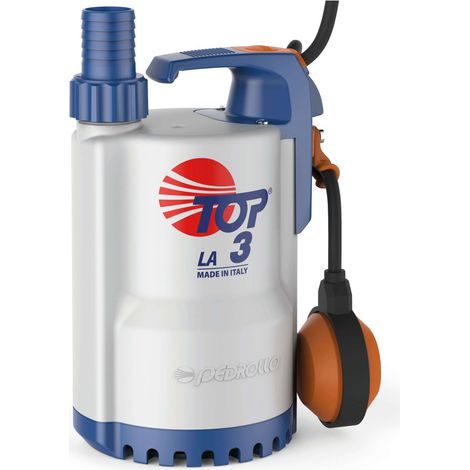 Pompe De Relevage Pedrollo Top 3 La Eaux Salées Flotteur Intégré 220v 9.6 M3/h 0.55 Kw