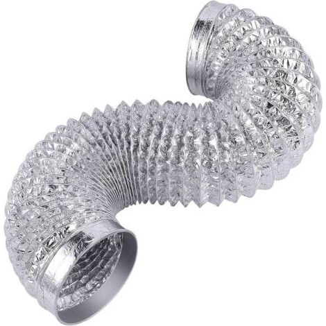 Tuyau d'échappement flexible robuste de 4 pouces pour ventilation sèche, kit de conduits CVC en aluminium extra épais (6 couches) de 6 pieds (1/5)