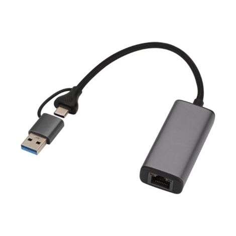 Adattatore di rete MicroConnect da USB-C/A a RJ45 2.5G, MC-USBACNET2.5G
