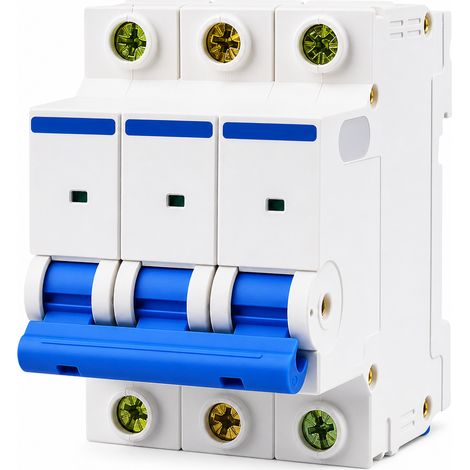 Disjoncteur miniature 3P 63A courbe C 6kA sans différentiel 400V (1/5)