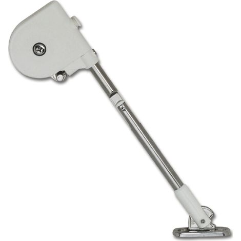 LAMP® Bremsklappenhalter SDS, Öffnungswinkel 90°, Stahl vernickelt/KST weiß