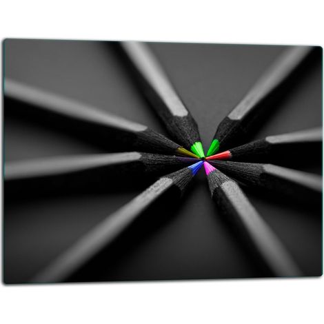 Tablero de corte de placa de vidrio 52x40 negro (1/5)