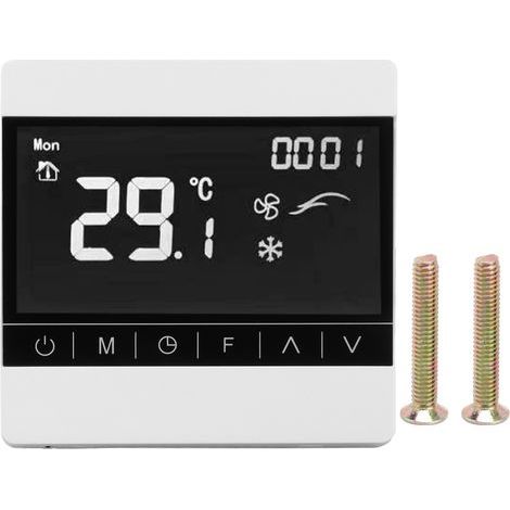 Thermostat programmable intelligent pour chauffage au sol AC220V, contrôleur de température réglable (1/5)