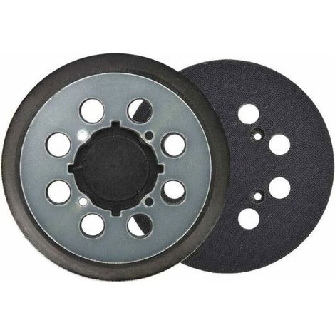 Patin De Ponçage - 125 mm - 8 Trous D'aspiration - Pour Ponceuse Orbital Excentrique - 1 Pièce (1/4)