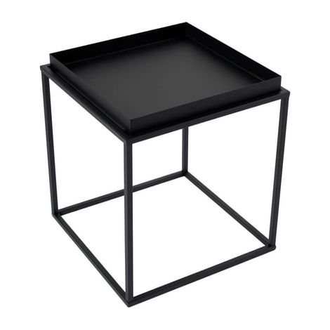 Table basse carrée en métal shb-017 - Noir (1/3)