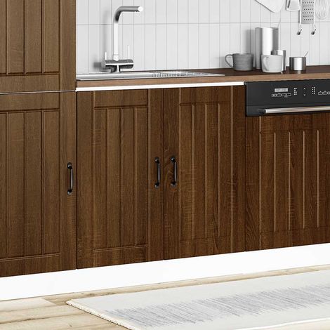 Maison Exclusive - Mobile Base Lavello Lucca Rovere Marrone in Legno Multistrato