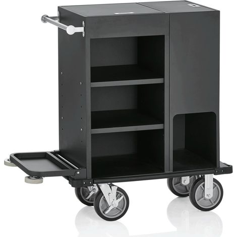 Chariot de chambre 93 x 50 x 117 cm noir aluminium époxy - Was Germany (1/2)