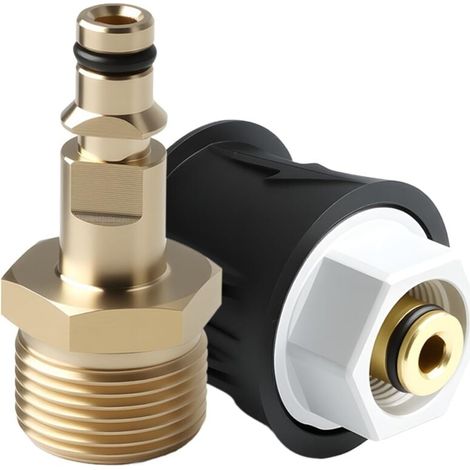 Raccords adaptateurs haute pression pour Karcher K2, M22 femelle 14 mm en laiton - Outil de conversion rapide pour Karcher Series K2 K3 K4 K5 K6 K7 (1/4)
