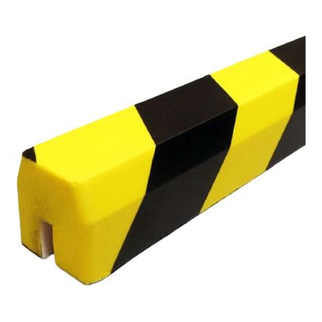 Butoir de protection RS PRO, Noir/Jaune, longueur 1000mm en Polyuréthane ( Prix pour 1 )