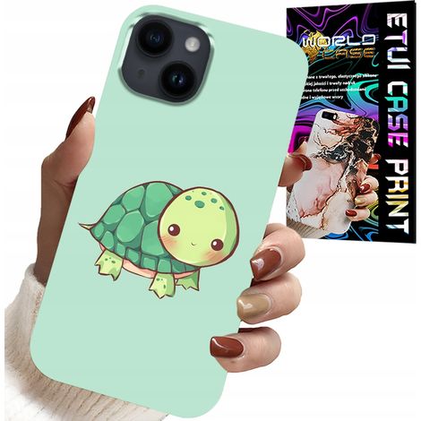 Coque pour iPhone 14 - Motifs tortues mignons pour enfants + verre (1/5)