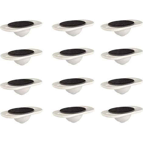 12 Pièces Poulie Universelle Rouleaux De Roue Inférieure De Meubles, roulettes Auto-adhésives pour Fond De Poubelle De Tiroir D'armoireRoulettes (1/4)