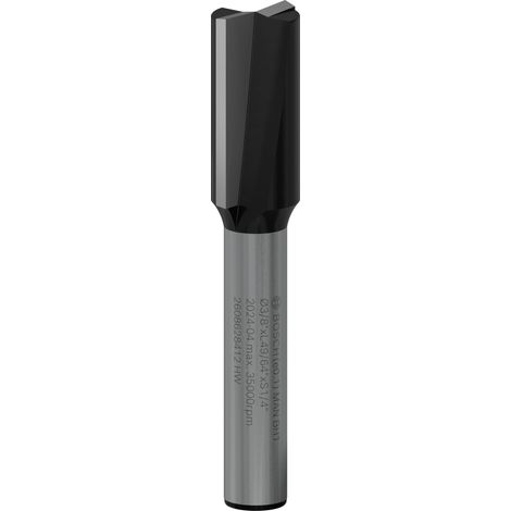 Bosch Trimmer PRO Router Straight Bit Two Flutes 3/8 x Shank 1/4 2608628412