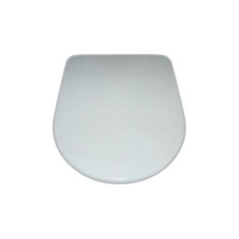 Gala Sedile WC fisso Marina, D-Shaped Bianco Acciaio inossidabile, 45 x 38.5 cm (1/5)