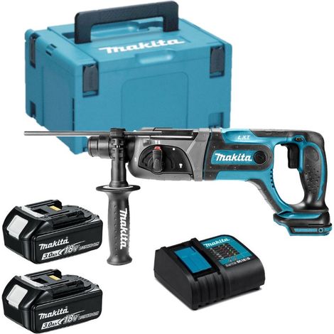 Makita DHR241RFJ Perforateur Burineur 18V Li-ion - SDS-Plus - 2X3.0Ah Batteries + chargeur en Makpac