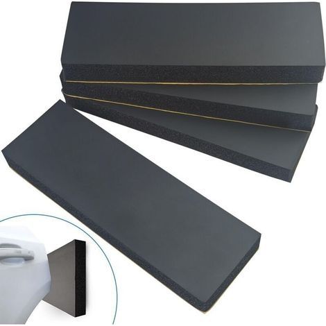 Pare-Chocs Mural Protecteur pour Garage Voiture Auto-adhésif 2 Rouleaux 200 cm x 20 cm x 4 mm pour Murs de garages pour protéger la Porte et Le Pare-Chocs de la Voiture (1/4)