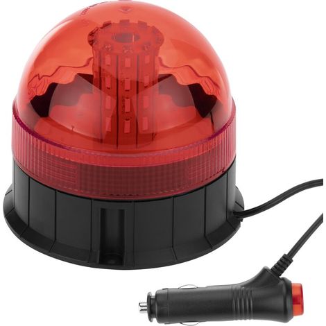 10V Multifunktions-Notblitzleuchte mit Drehfunktion, magnetisch befestigt, rot