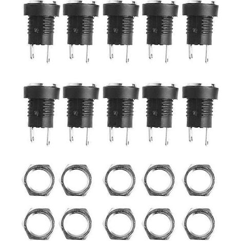 Lot de 10 connecteurs femelles d'alimentation CC pour nouveau support (1/5)