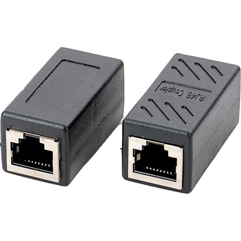 Geschirmtes Gigabit-RJ45-Netzwerkkabel mit 8P8C-Durchführungsstecker, geschirmte Verlängerung erhältlich. (1/4)