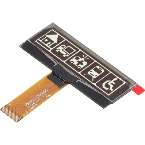 OLED-Displaymodul, 2,23 Zoll, 123 x 32 Pixel Auflösung, SSD1305, SPI/IIC-Schnittstelle, 24-polig, weiß (1/5)