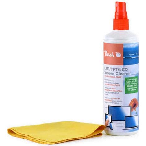 Peach PA104 protezione detergente spray, 250 ml, con panno in microfibra (1/2)