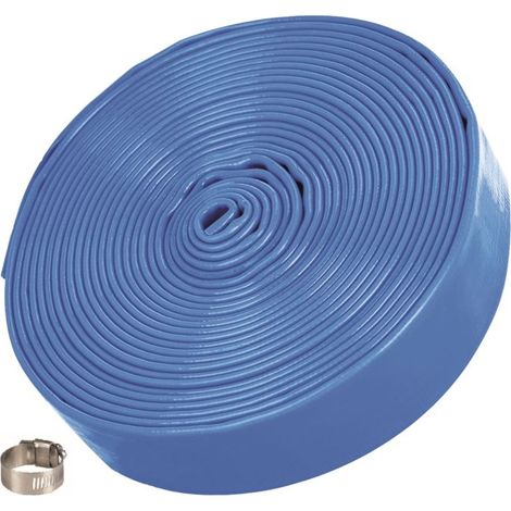 T.I.P. Druckschlauch - Flachschlauch, 10 m, ø 32 mm, mit Schelle, für Garten, Pool, Baugrube, 31096 (1/5)