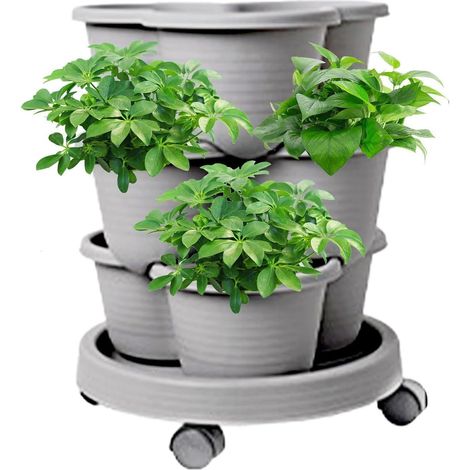 Stapelbarer Vertikaler Pflanzkasten Mehrstufiger Gartenanbau (1/5)
