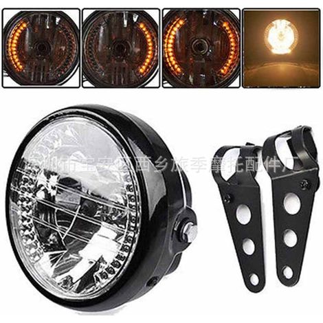Motorcycle headlights, Harley-Davidson retro headlights, headlight brackets, turn signals, headlight mounts