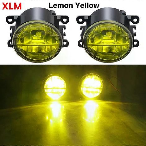 S'applique à 2 feux antibrouillard avant à LED pour Opel Astra GH 1998-2010 30W H11, feux de jour (DRL), accessoires (XLM Jaune citron) (1/5)