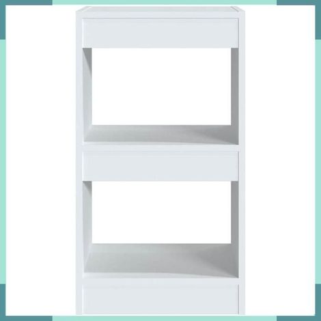 811601 Bibliothèque/Séparateur de pièce Blanc 40x30x72 cm (1/5)